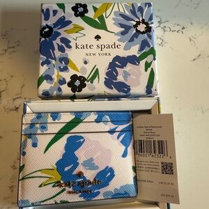 Kate Spade Floral Cardholder NWT